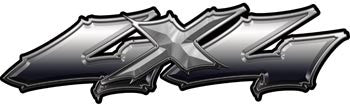 Wicked Series Silver 4x4 Decals