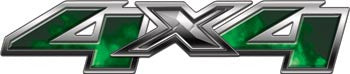 Chevy/GMC Style 4x4 Decals Fire Green