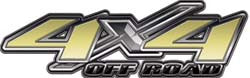 4x4 Offroad Decals in Gold
