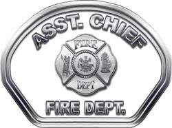 Assistant Chief Helmet Face Decal (REFLECTIVE)