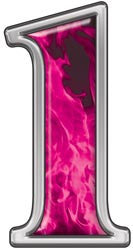 Reflective Number 1 with Inferno Pink Flames
