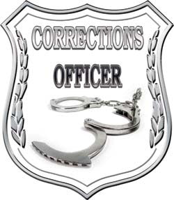 Corrections Officer Badge Decal Wtih Handcuffs