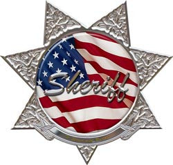 7 Point Star Sheriff Police Decal