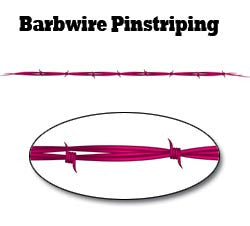 Pink Barbwire Pinstripe Decal