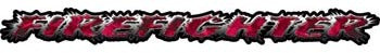 Firefighter Tailgate / Windshield Decal with Inferno Pink Flames
