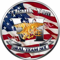 Navy Seals Team Six Thank You Decal