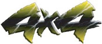 Lightning Series 4x4 Decals - Yellow