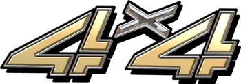 4x4 Decals Lite Gold Classic