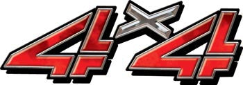 4x4 Decals Red Smoke