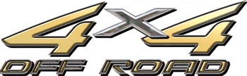 4x4 Offroad Decals Gold