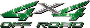 4x4 Offroad Decals Lightning Green