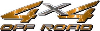 4x4 Offroad Decals Lightning Orange