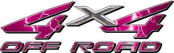 4x4 Offroad Decals Lightning Pink