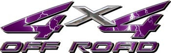 4x4 Offroad Decals Lightning Purple