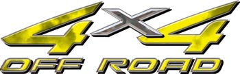 4x4 Offroad Decals Yellow