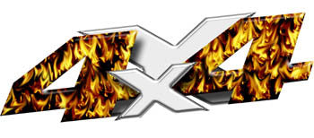 Custom 4x4 Decals - Flames