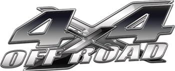 4x4 Offroad Decals Silver