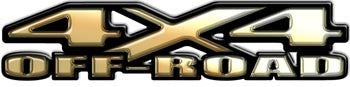 4x4 Off Road Decals Gold