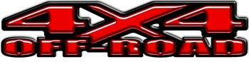 4x4 Off Road Decals Red