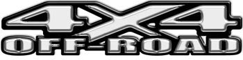 4x4 Off Road Decals Silver