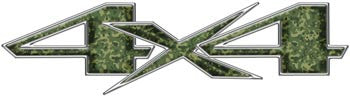 Custom 4x4 Decals - Green Camo Look