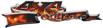 Custom 4x4 Decals Real Fire