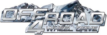 GMC Canyon Chevy Colorado Offroad 4 Wheel Drive 4x4 Vinyl Graphic Kit in Silver