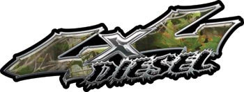 Wicked Series 4x4 Diesel Real Camo Decals
