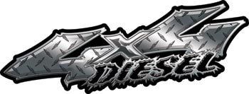 Wicked Series 4x4 Diesel Diamond Plate Decals
