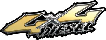 Wicked Series 4x4 Diesel Gold Decals
