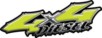 Wicked Series 4x4 Diesel Yellow Decals