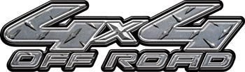 4x4 Off Road Decals Diamond Plate