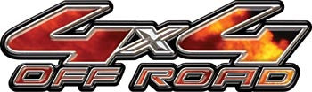 4x4 Off Road Decals Real Fire