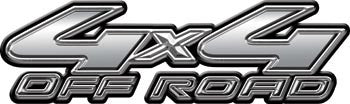 4x4 Off Road Decals Silver