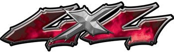 Wicked Series 4x4 Pink Fire Decals