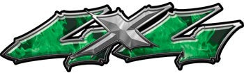 Wicked Series 4x4 Inferno Green Decals