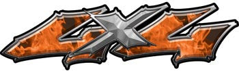 Wicked Series 4x4 Inferno Orange Decals