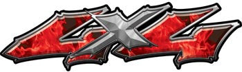 Wicked Series 4x4 Inferno Red Decals