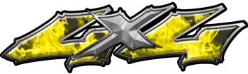 Wicked Series 4x4 Inferno Yellow Decals