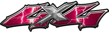 Wicked Series 4x4 Lightning Pink Decals