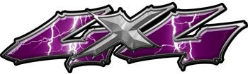 Wicked Series 4x4 Lightning Purple Decals