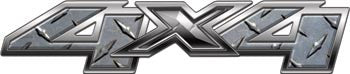 Chevy/GMC Style 4x4 Decals Diamond Plate