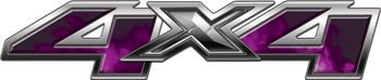 Chevy/GMC Style 4x4 Decals Fire Purple