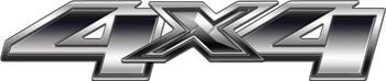 Chevy/GMC Style 4x4 Decals Silver