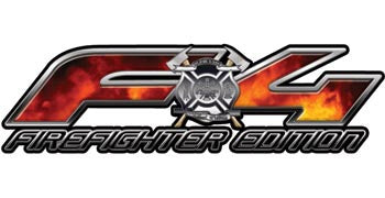 Ford FX4 Firefighter Edition 4x4 Off Road Decals Real Fire