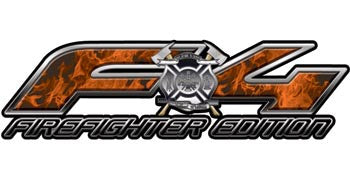 Ford FX4 Firefighter Edition 4x4 Off Road Decals Inferno Orange Flames