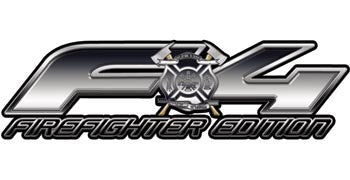 Ford FX4 Firefighter Edition 4x4 Off Road Decals in Silver