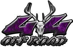 Deer Skull Wicked Series 4x4 Off Road Inferno Purple Decals