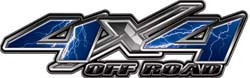 4x4 Offroad Decals Lightning Blue