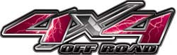 4x4 Offroad Decals Lightning Pink